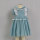 baby smocked ruffle blue floral girls dress